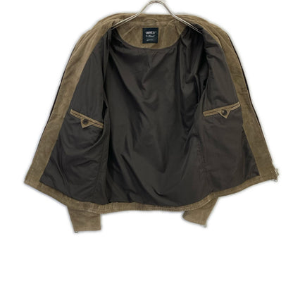 EMMETI Gray Pigskin GIAPPONE Zip-up Leather Blouson Jacket 48