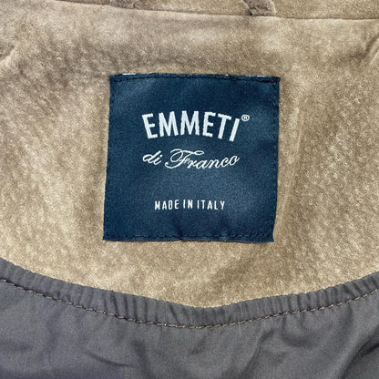 EMMETI Gray Pigskin GIAPPONE Zip-up Leather Blouson Jacket 48