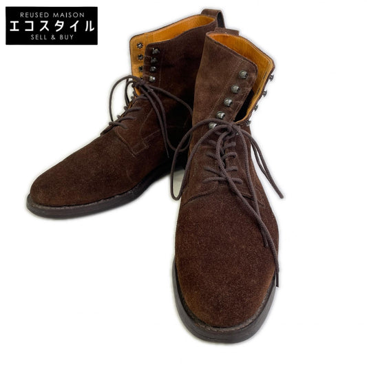 Crockett&Jones クロケット＆ジョーンズ ×BEAMSF ブラウン スエード RADNOR3 200ラスト レースアップブーツ シューズ