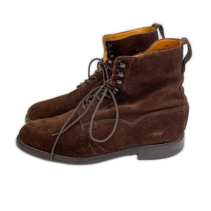 Crockett&Jones ×BEAMSF Brown Suede RADNOR3 200 Last Lace-up Boots Shoes
