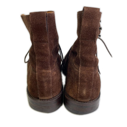 Crockett&Jones ×BEAMSF Brown Suede RADNOR3 200 Last Lace-up Boots Shoes