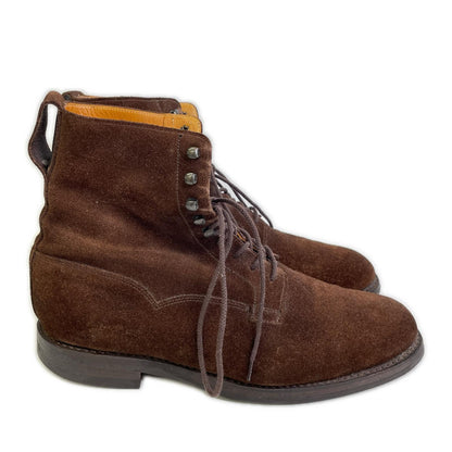 Crockett&Jones ×BEAMSF Brown Suede RADNOR3 200 Last Lace-up Boots Shoes