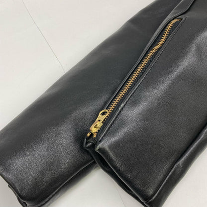 VANSON 范森 83145A 03 黑色 单排扣机车夹克 美国 夹克 38