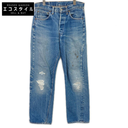 LEVI'S リーバイス 66前期 ブルー ボタン裏6 ポケット裏シングル スモールe ボタンフライデニムパンツ ボトムス