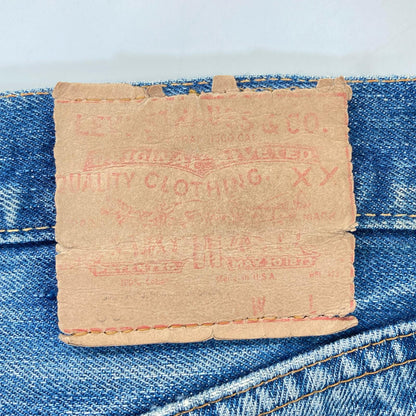 LEVI'S リーバイス 66前期 ブルー ボタン裏6 ポケット裏シングル スモールe ボタンフライデニムパンツ ボトムス