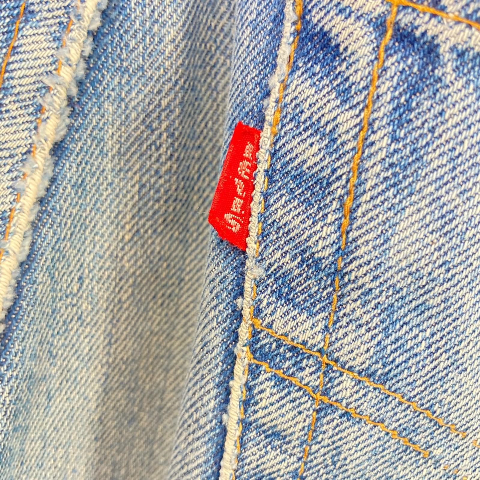 LEVI'S リーバイス 66前期 ブルー ボタン裏6 ポケット裏シングル スモールe ボタンフライデニムパンツ ボトムス