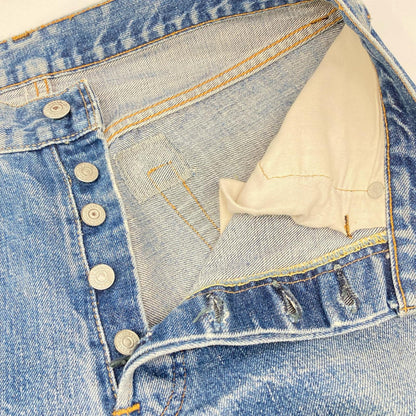 LEVI'S リーバイス 66前期 ブルー ボタン裏6 ポケット裏シングル スモールe ボタンフライデニムパンツ ボトムス