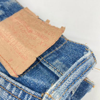 LEVI'S リーバイス 66前期 ブルー ボタン裏6 ポケット裏シングル スモールe ボタンフライデニムパンツ ボトムス