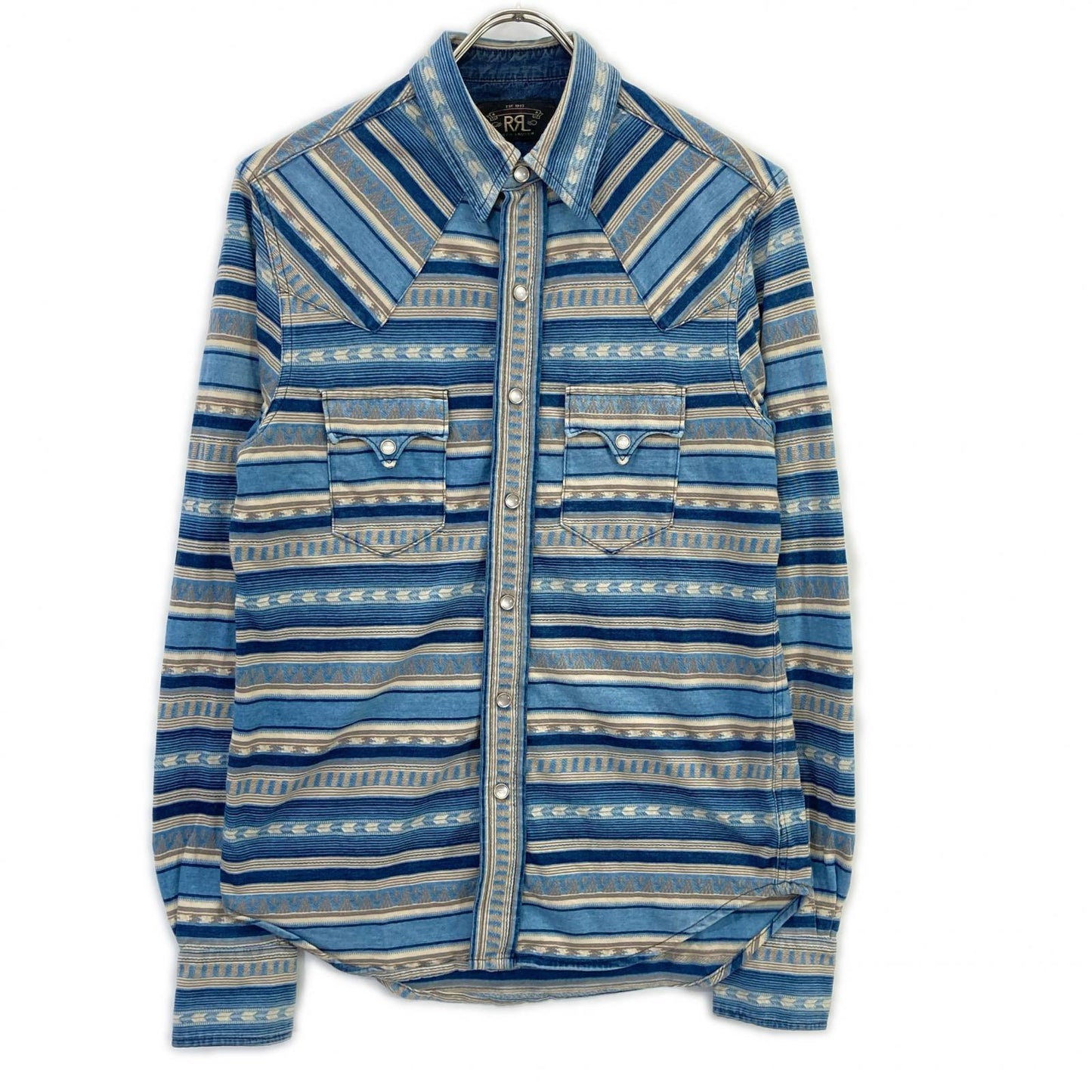 RRL ダブルアールエル 782911250001 ブルー系 バッファローウエスタンシャツ トップス