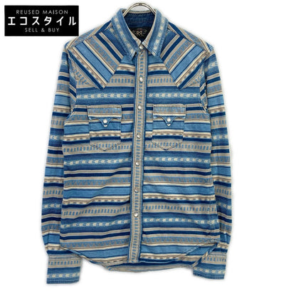 RRL ダブルアールエル 782911250001 ブルー系 バッファローウエスタンシャツ トップス