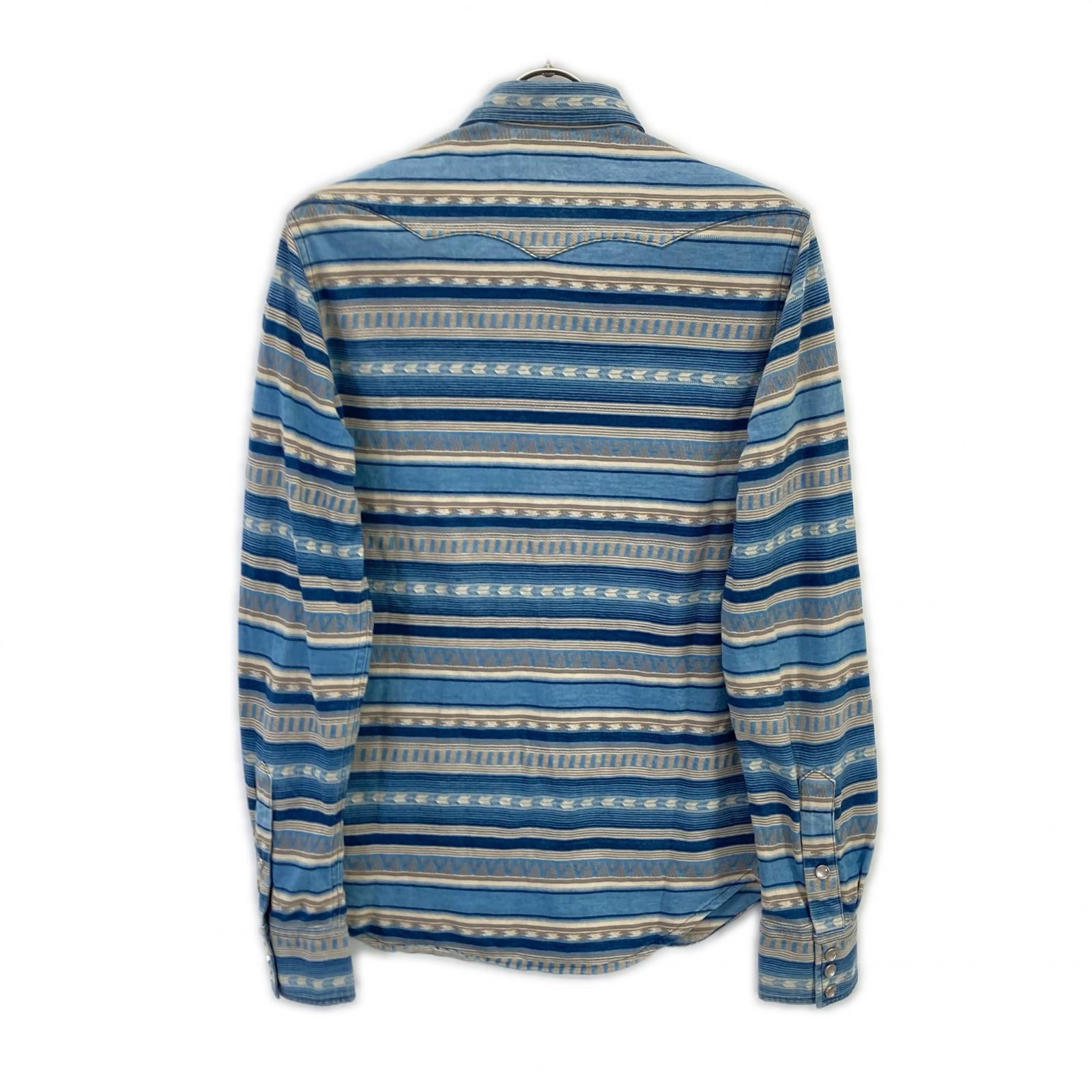 RRL ダブルアールエル 782911250001 ブルー系 バッファローウエスタンシャツ トップス