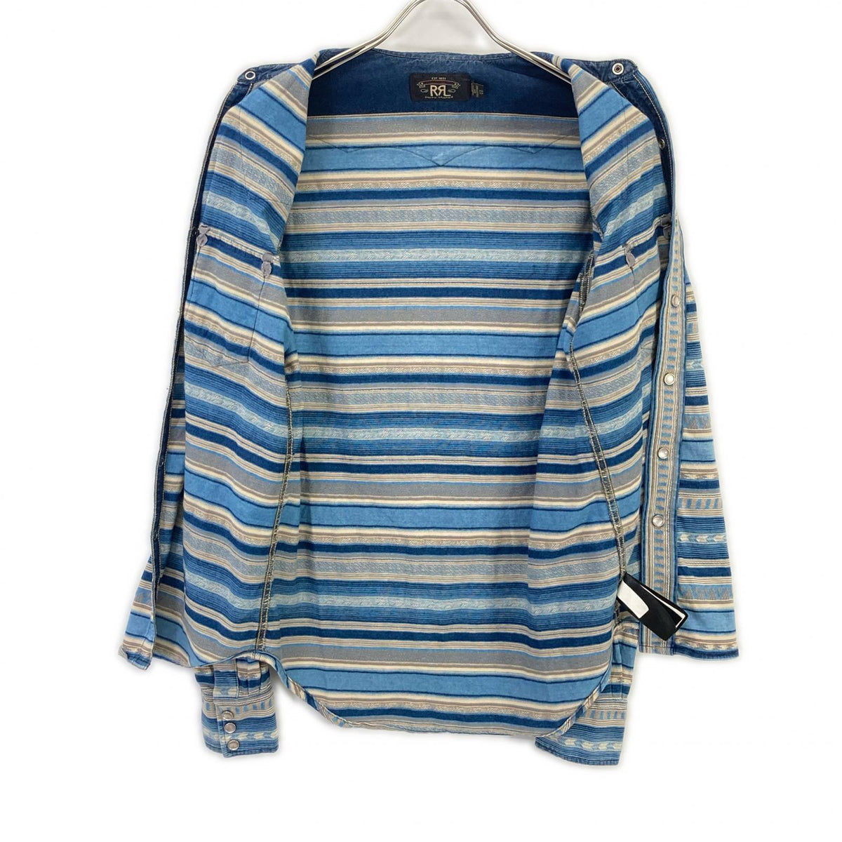 RRL ダブルアールエル 782911250001 ブルー系 バッファローウエスタンシャツ トップス