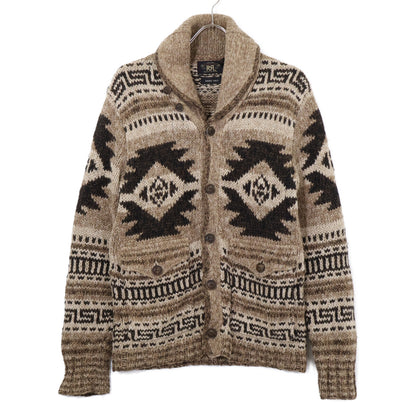 RRL ダブルアールエル 【国内正規】782911229001 ネイティブ柄 カウチンハンド ショールカラー ニットカーディガン/ ジャケット
