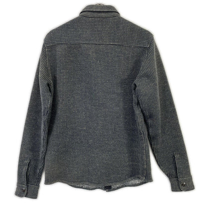 RRL 双R标 782929520001 灰色 条纹 沙滩布衬衫夹克 夹克 XS