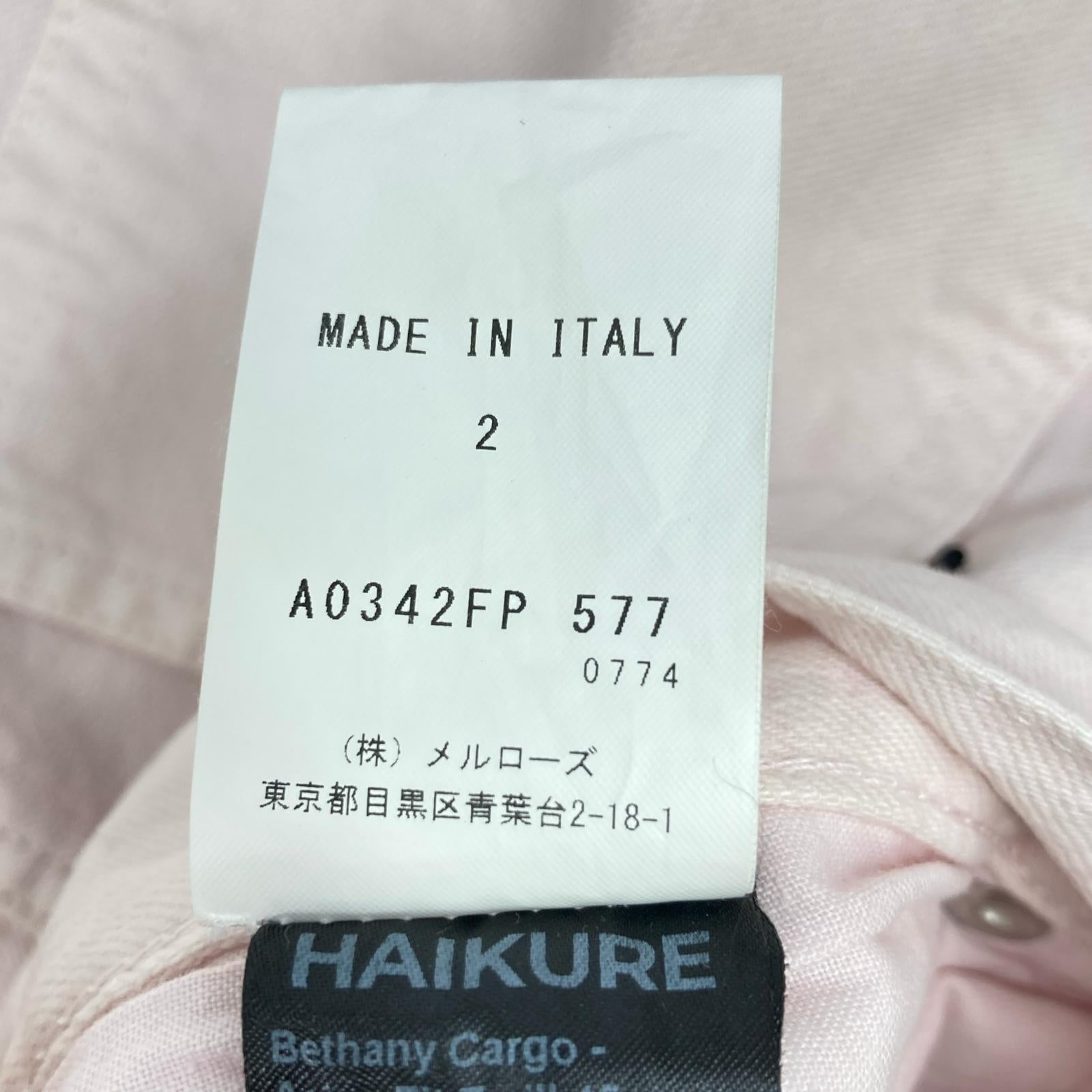 HAIKURE Pink HEW03321 Cargo Denim Bottoms