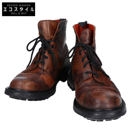 Tricker's トリッカーズ ×JUNYA WATANEBE MAN ブラウン カモフラ M7527 カントリーブーツ シューズ