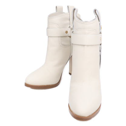 【美品】86877-009 高跟踝靴 38 1/2 女式