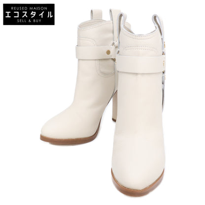 【美品】86877-009 高跟踝靴 38 1/2 女式