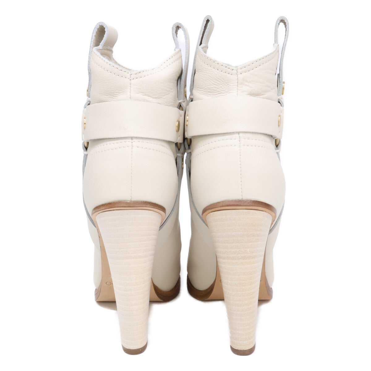【美品】86877-009 高跟踝靴 38 1/2 女式