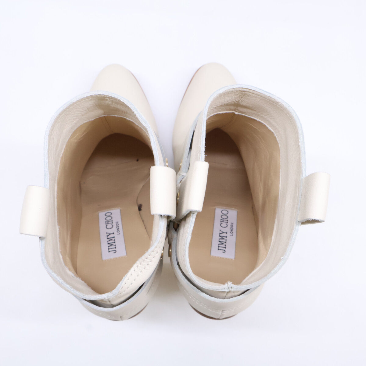 【美品】86877-009 高跟踝靴 38 1/2 女式