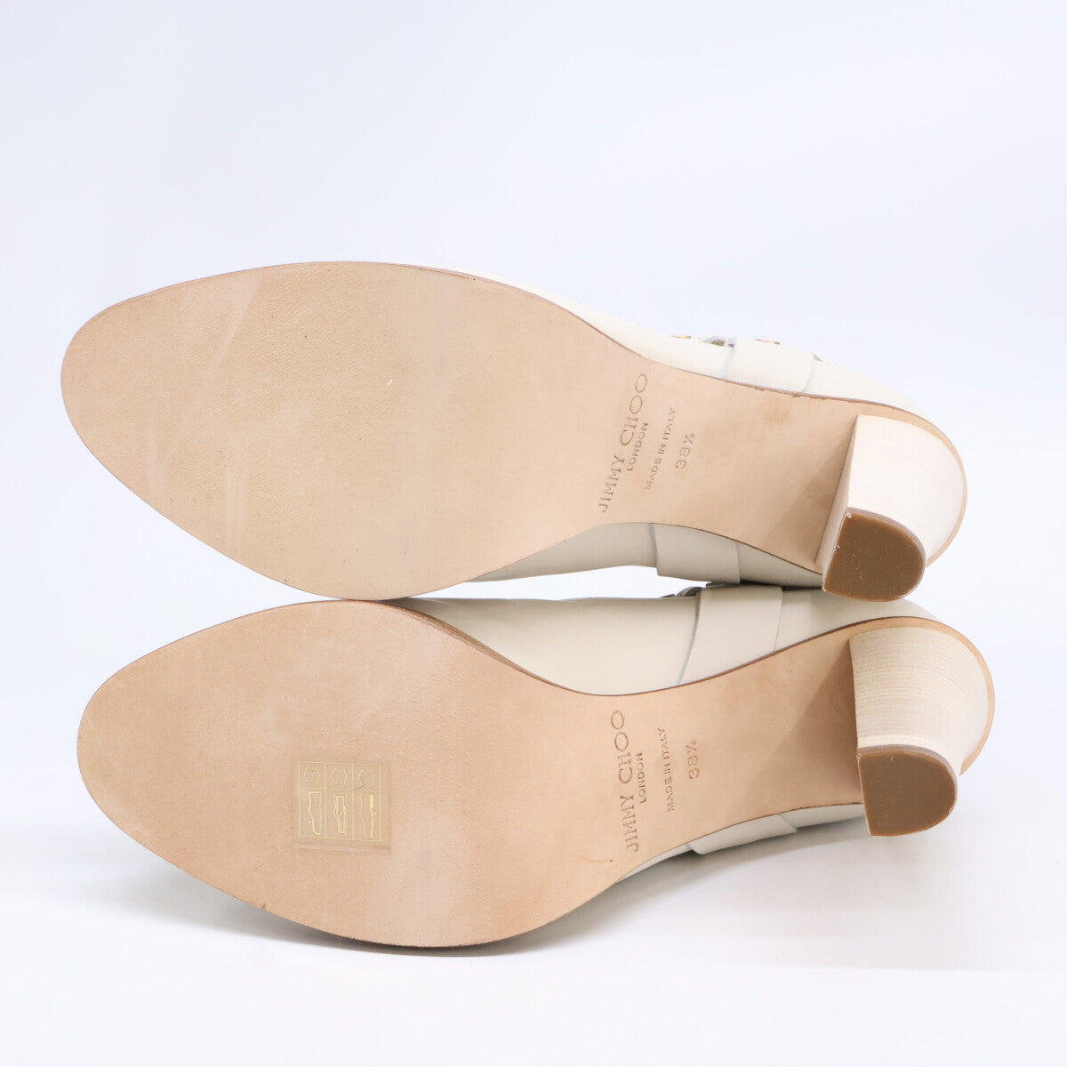 【美品】86877-009 高跟踝靴 38 1/2 女式