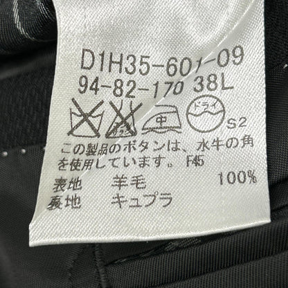ﾌﾞﾗｯｸ ｼｬﾄﾞｳﾁｪｯｸ柄 総裏ｽｰﾂ スーツ セットアップ メンズ