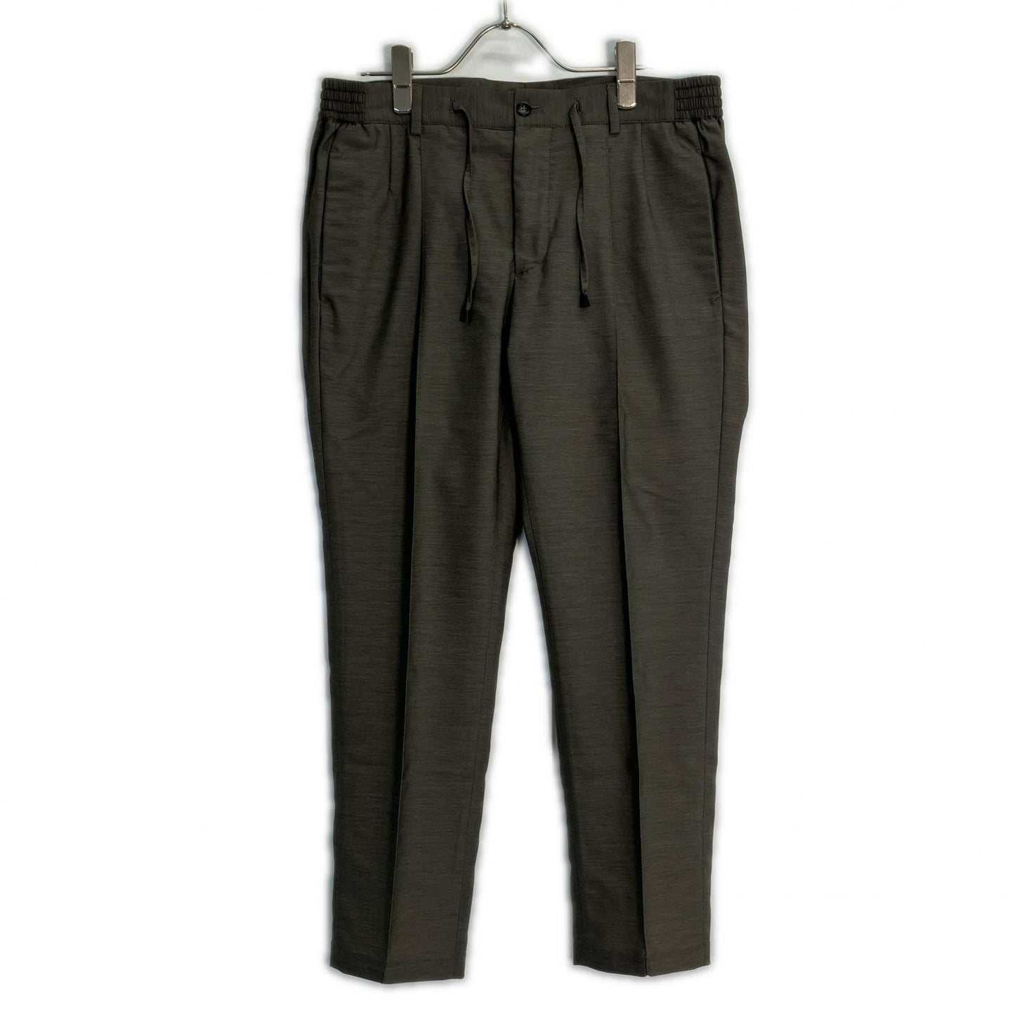 giab's ARCHIVIO bespoke MASACCIO ring brown 3G Shaka Wool No-Pleat Trousers Bottoms