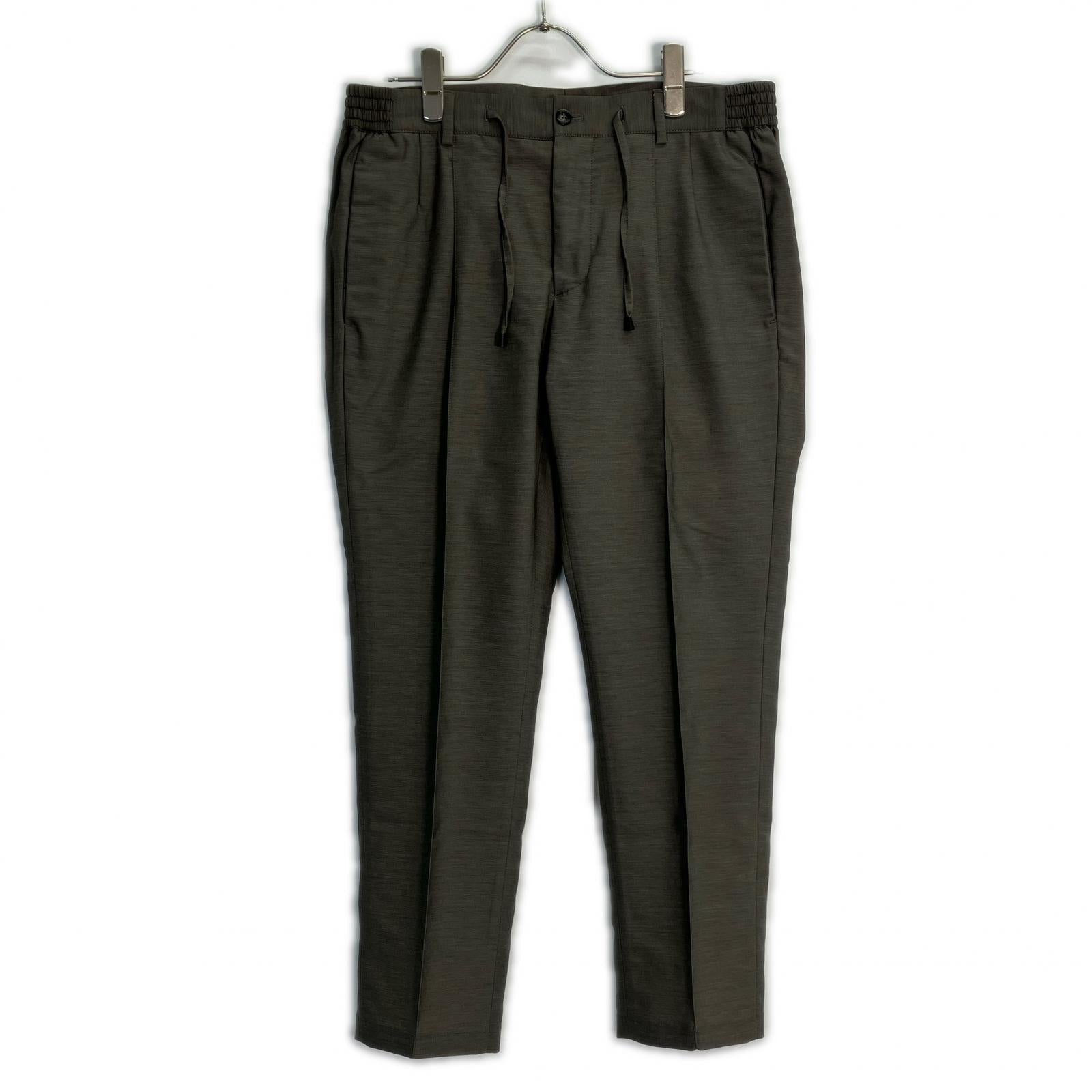giab's ARCHIVIO bespoke MASACCIO ring brown 3G Shaka Wool No-Pleat Trousers Bottoms