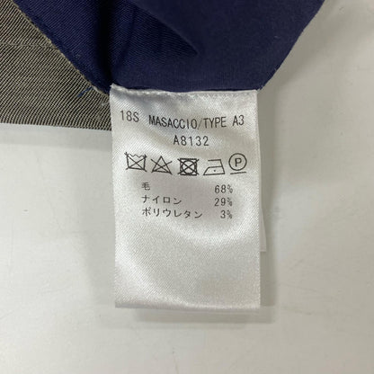 giab's ARCHIVIO bespoke MASACCIO ring brown 3G Shaka Wool No-Pleat Trousers Bottoms