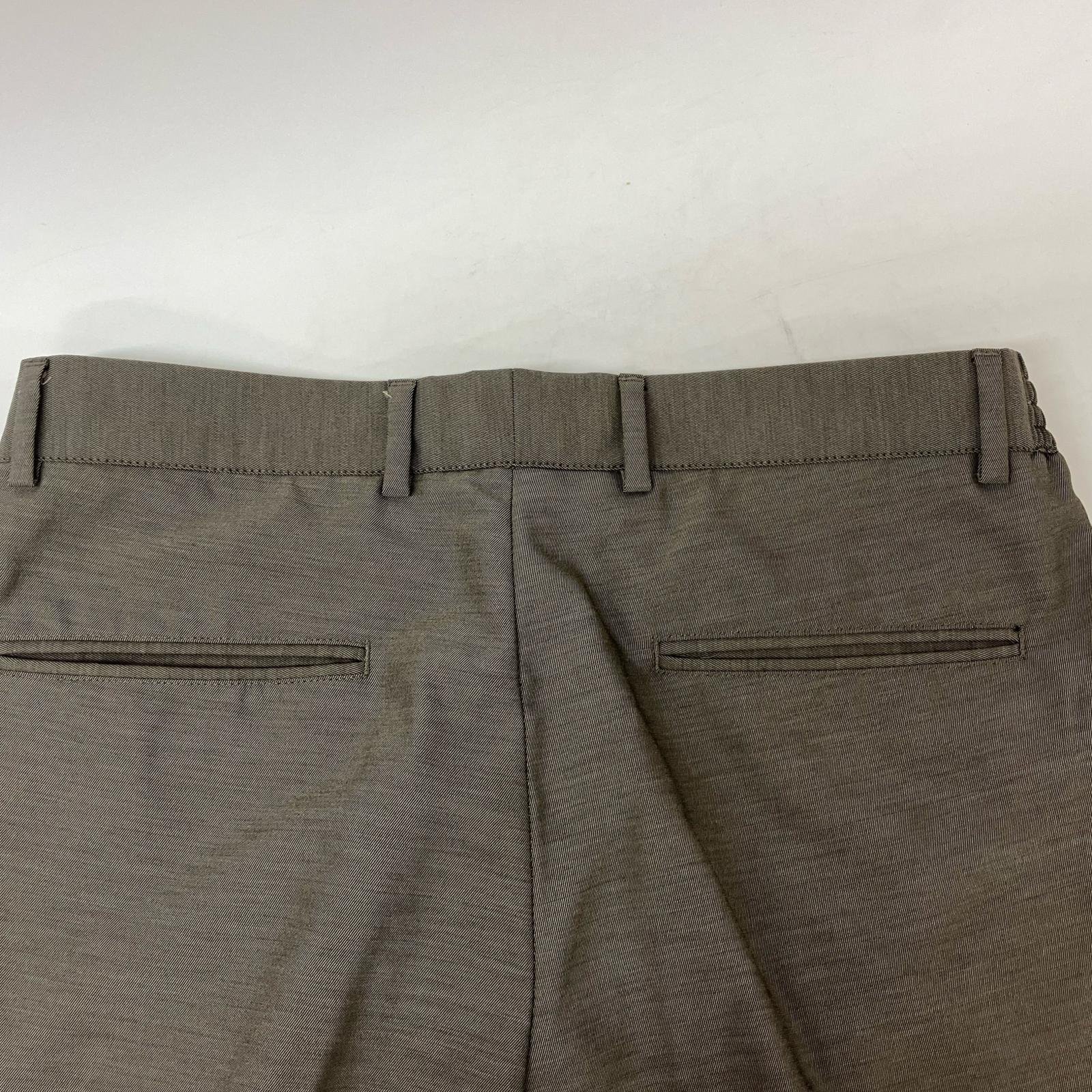 giab's ARCHIVIO bespoke MASACCIO ring brown 3G Shaka Wool No-Pleat Trousers Bottoms