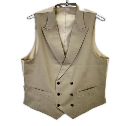TRY TAILOR トライテーラー ベージュ 3ピース 総裏 ダブルブレスト スーツ スーツ セットアップ