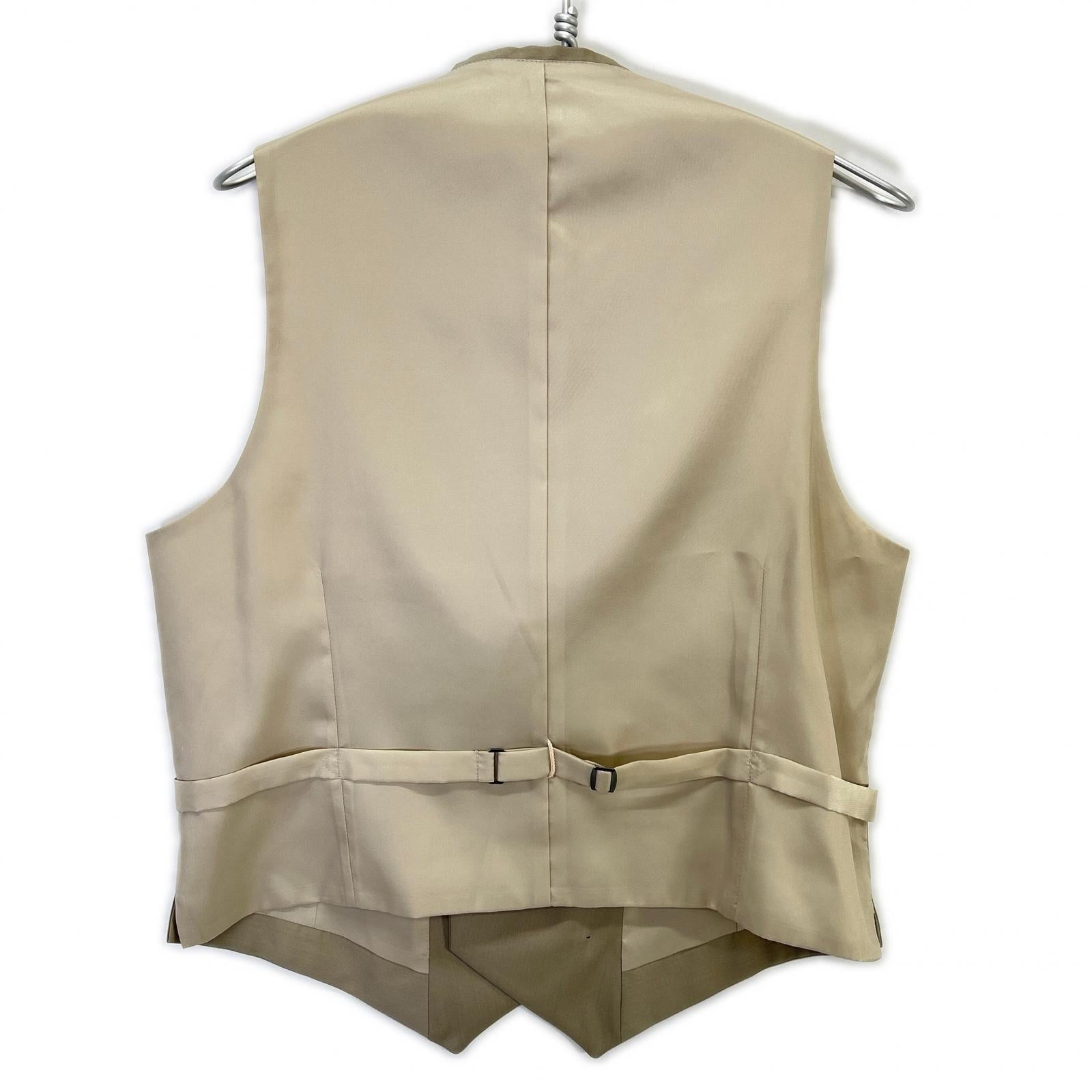 TRY TAILOR トライテーラー ベージュ 3ピース 総裏 ダブルブレスト スーツ スーツ セットアップ