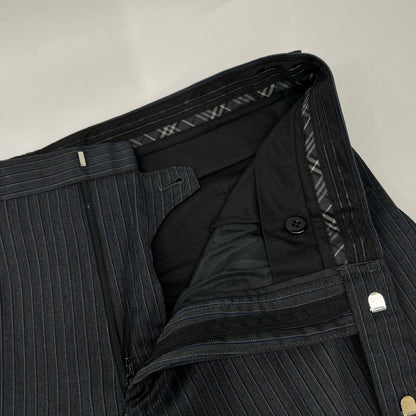 Burberry Black Label バーバリーブラックレーベル チャコールグレー D1H31-608-07 ストライプ ウール スーツ スーツ セットアップ