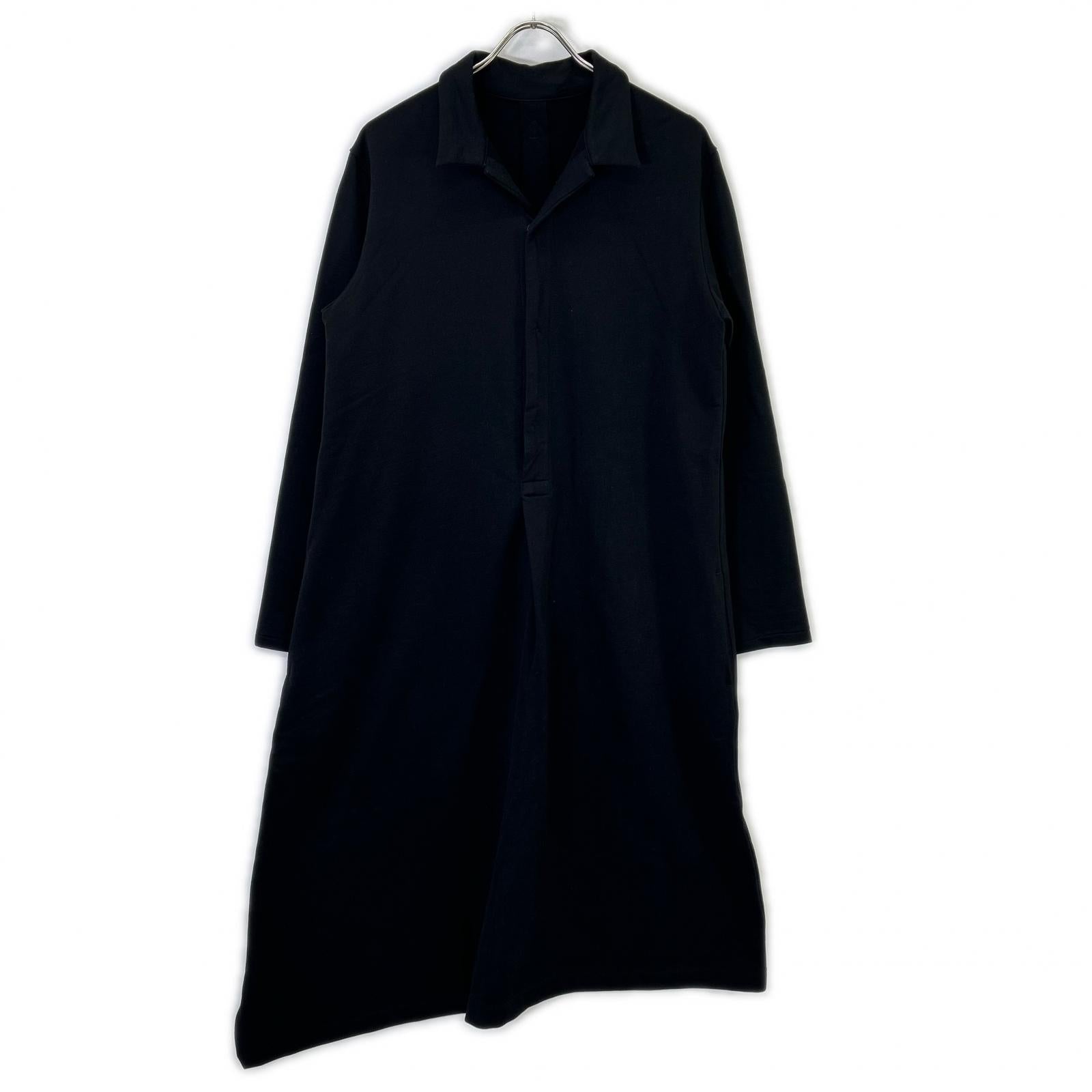 Y's Black YM-T12-673 High-Gauge French Terry Dress