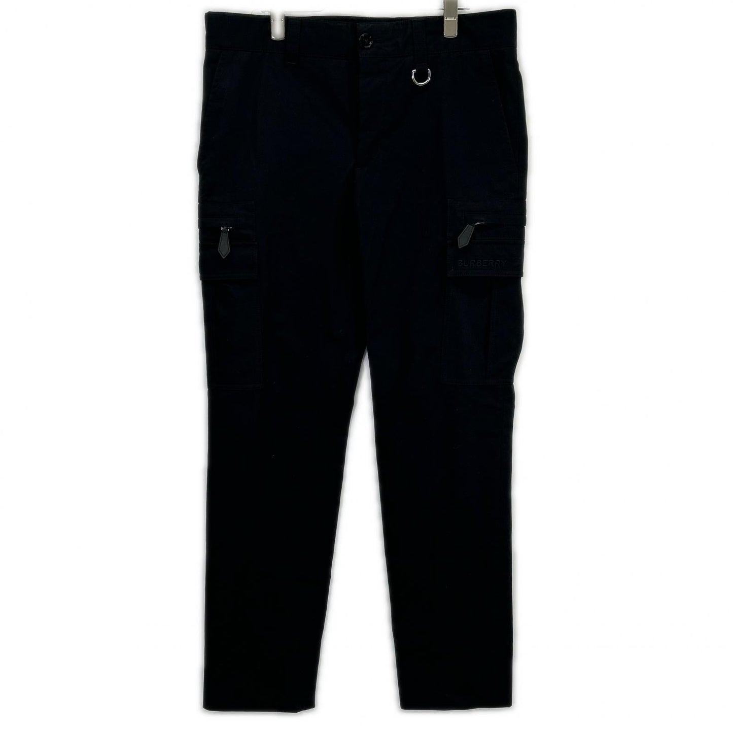BURBERRY Black 8047029 Cotton Twill Cargo Tapered Pants Bottoms