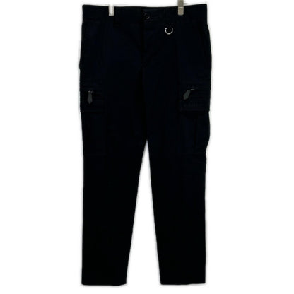 BURBERRY Black 8047029 Cotton Twill Cargo Tapered Pants Bottoms