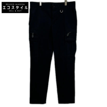 BURBERRY Black 8047029 Cotton Twill Cargo Tapered Pants Bottoms