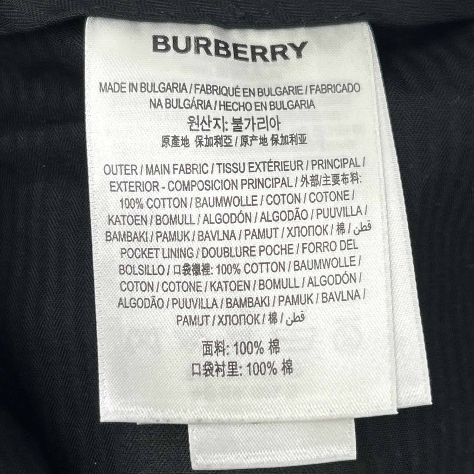 BURBERRY Black 8047029 Cotton Twill Cargo Tapered Pants Bottoms