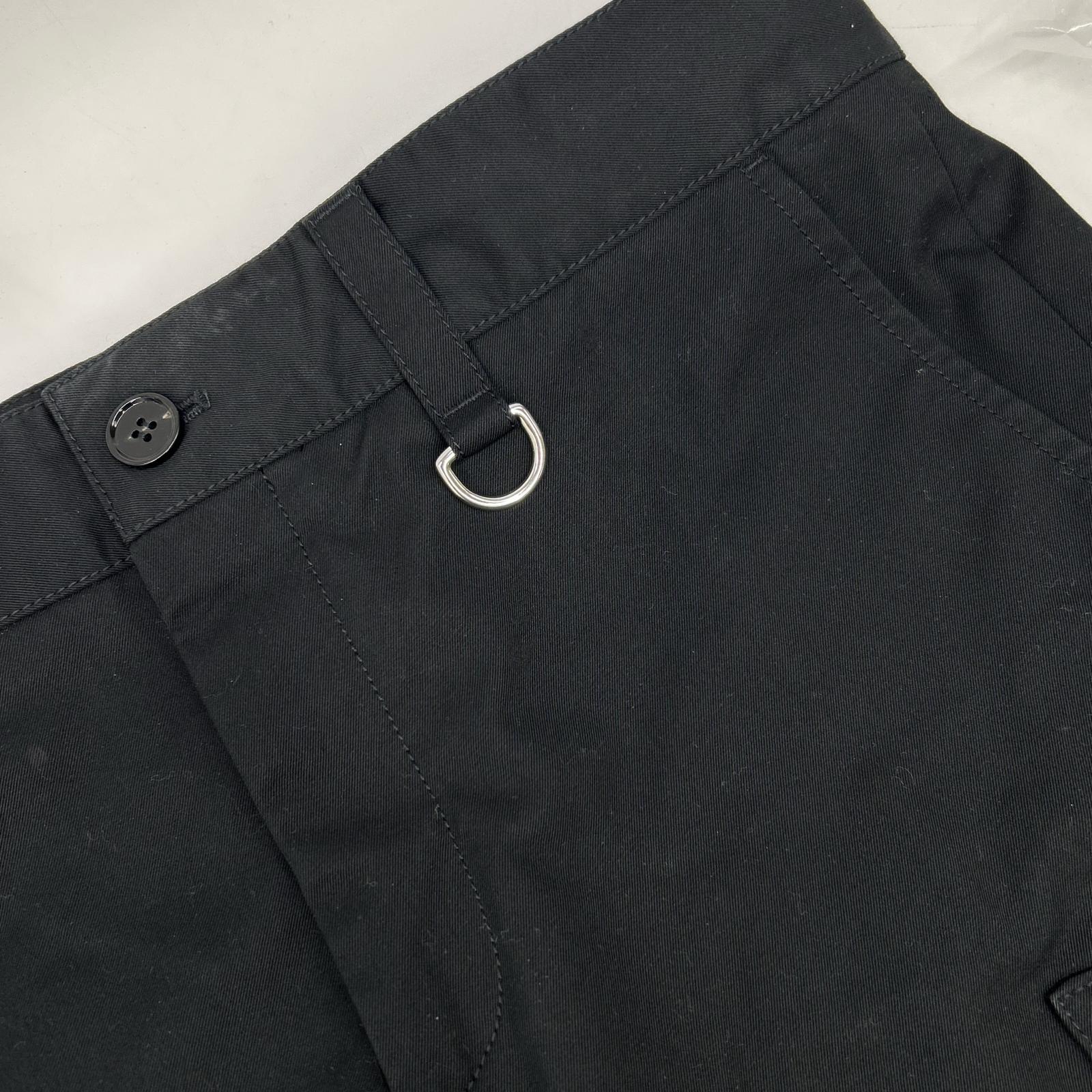 BURBERRY Black 8047029 Cotton Twill Cargo Tapered Pants Bottoms
