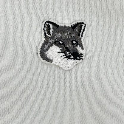 MAISON KITSUNE メゾンキツネ GM00333KM0002 ホワイト キツネ刺繍 スウェットシャツ トップス