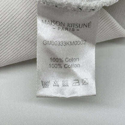 MAISON KITSUNE メゾンキツネ GM00333KM0002 ホワイト キツネ刺繍 スウェットシャツ トップス