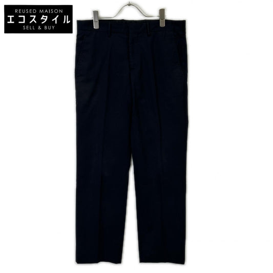 PRADA DNA429 Black Straight-Leg Pants Bottoms
