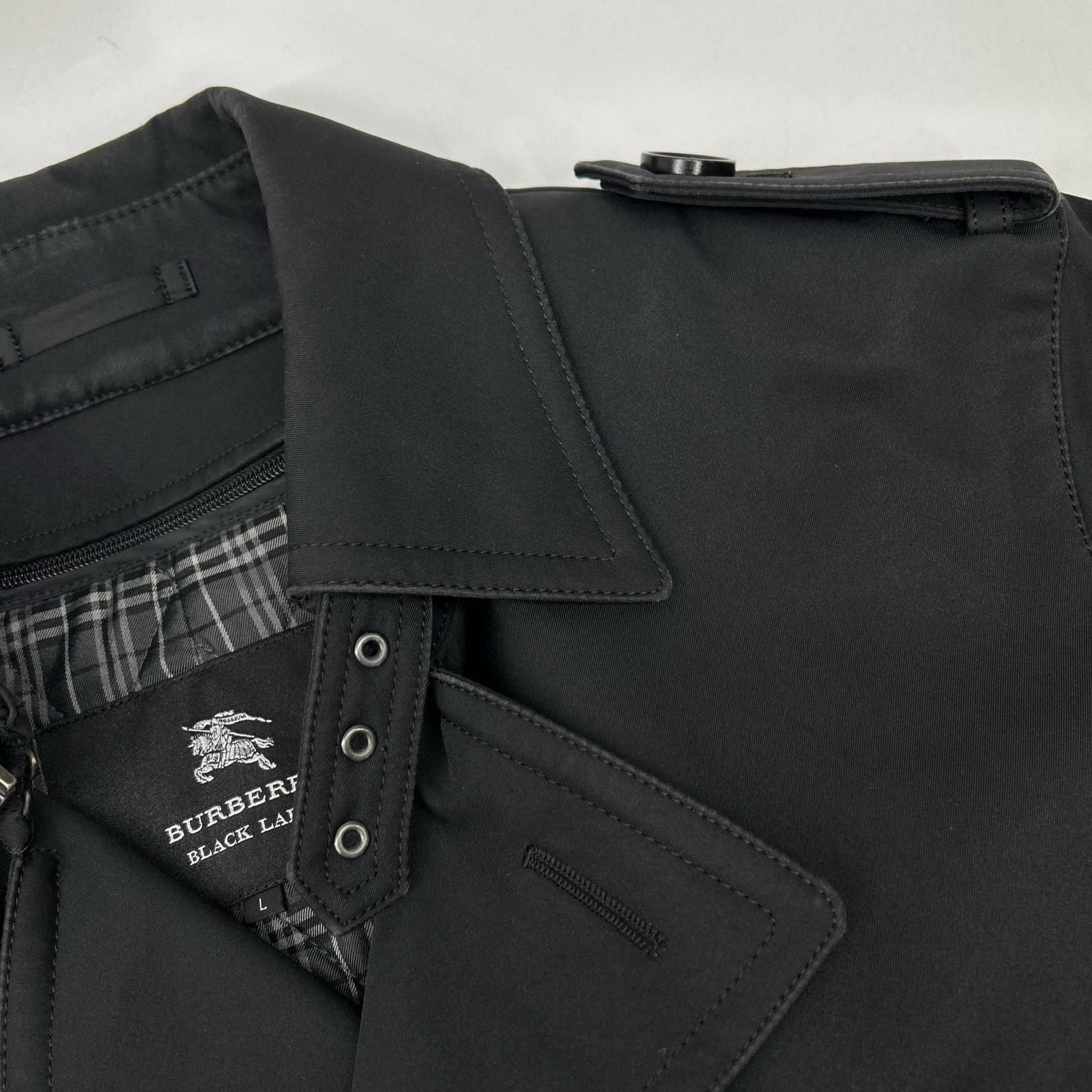 BURBERRY BLACK LABEL バーバリーブラックレーベル ﾌﾞﾗｯｸ BMA14-313-09 ｼｮｰﾄ丈ﾄﾚﾝﾁｺｰﾄ コート L