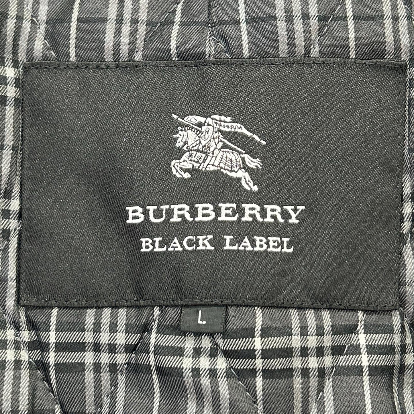 BURBERRY BLACK LABEL バーバリーブラックレーベル ﾌﾞﾗｯｸ BMA14-313-09 ｼｮｰﾄ丈ﾄﾚﾝﾁｺｰﾄ コート L
