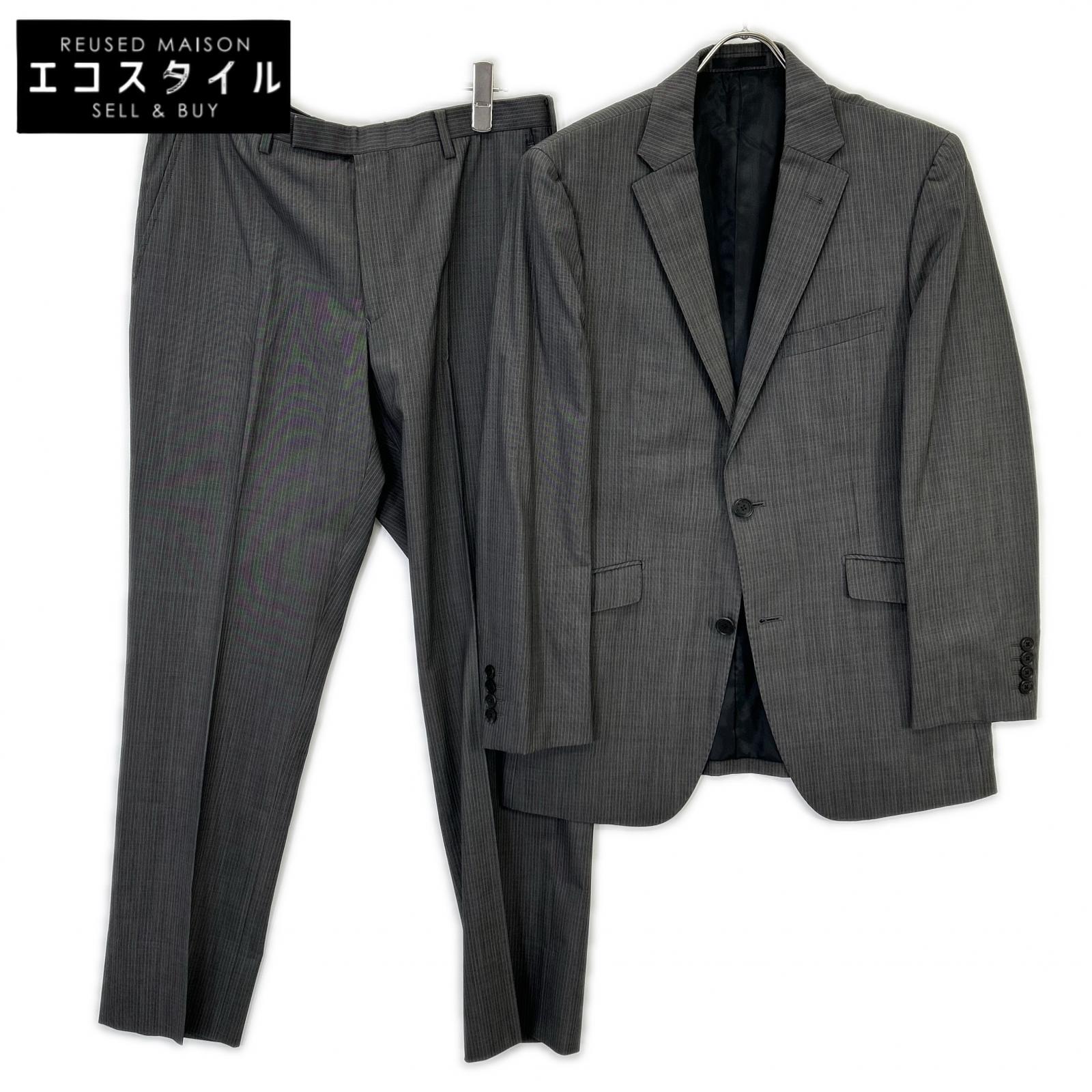 BURBERRY BLACK LABEL 博柏利黑标 炭灰色细条纹 D1H35-810-07 两件套 西服套装
