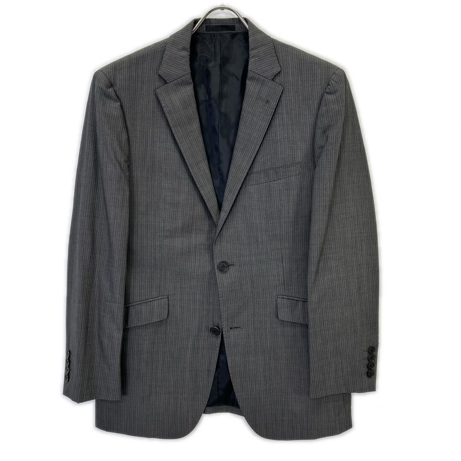 BURBERRY BLACK LABEL 博柏利黑标 炭灰色细条纹 D1H35-810-07 两件套 西服套装