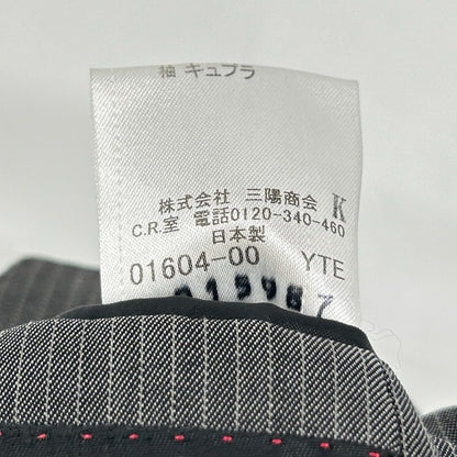 BURBERRY BLACK LABEL 博柏利黑标 炭灰色细条纹 D1H35-810-07 两件套 西服套装
