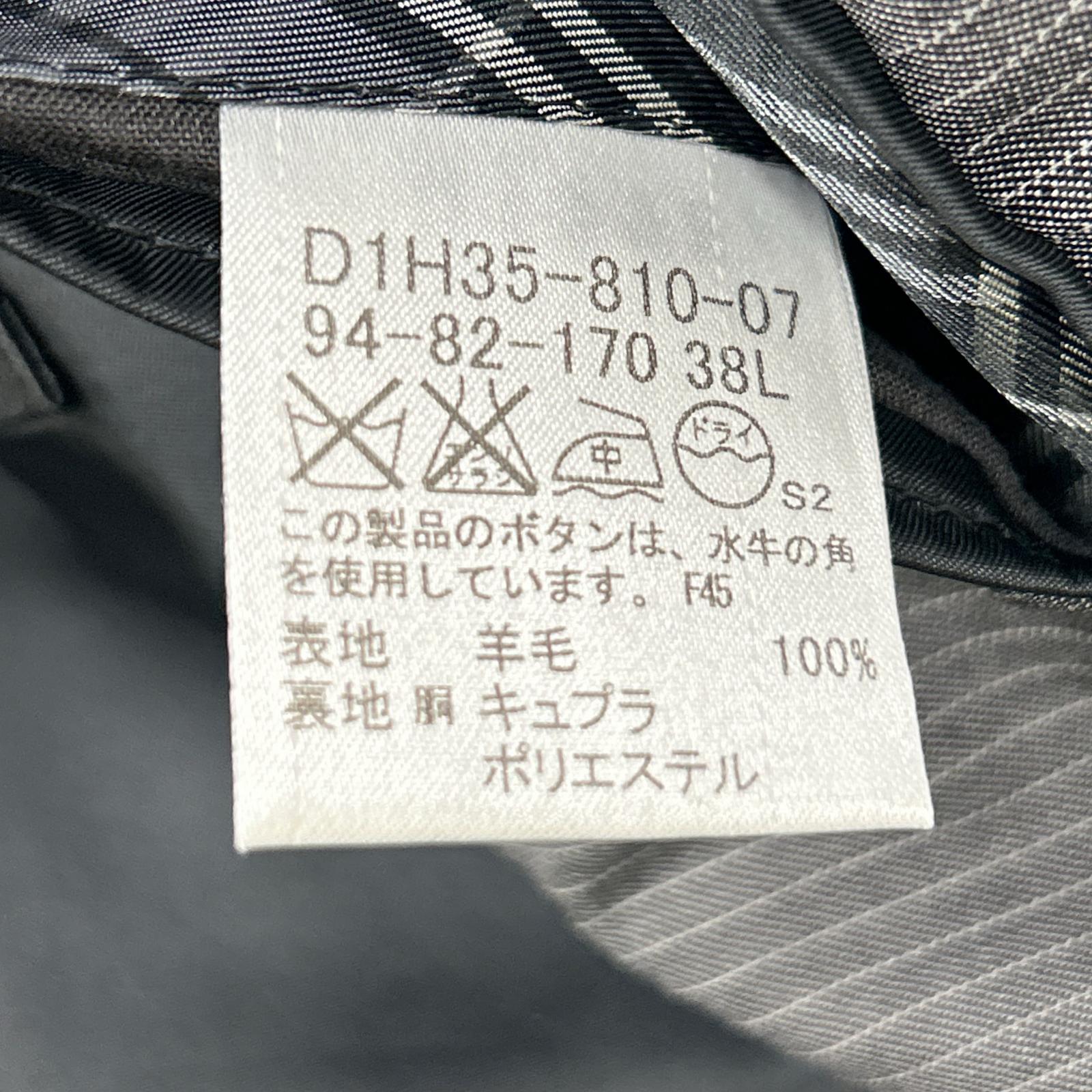 BURBERRY BLACK LABEL 博柏利黑标 炭灰色细条纹 D1H35-810-07 两件套 西服套装