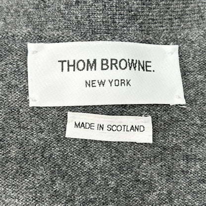 THOM BROWNE Thom Browne Gray MKC001A-00011-038 Cashmere Knit Cardigan Top
