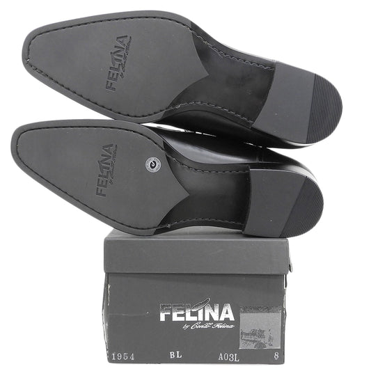 Cento Felina チェントフェリーナ 新品同様 ドレスシューズ メンズ 黒 ブラック 8 1954 シューズ